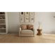 Avondale Burlap Upholstered Chair and A Half with Pillows