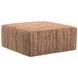 Avondale Rosewood Upholstered Square Cocktail Ottoman