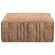Avondale Rosewood Upholstered Square Cocktail Ottoman