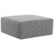 Avondale Marble Upholstered Square Cocktail Ottoman