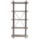 Signature Designs Wire Brushed Light Gray And Antiqued Silver Leaf Soiree Etagere