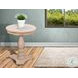 Pedestal Grace Natural Round Accent Table