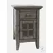 Rustic Shores Stone Chairside Table