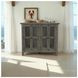 Rustic Shores Stone 4 Door Accent Cabinet