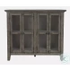 Rustic Shores Stone 4 Door Accent Cabinet