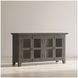 Rustic Shores Stone 4 Door Low Accent Cabinet