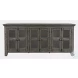 Rustic Shores Stone 6 Door Low Accent Cabinet