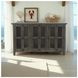Rustic Shores Stone 6 Door Accent Cabinet