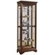 21308 Dark Brown Gallery Curio Cabinet