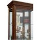 21308 Dark Brown Gallery Curio Cabinet