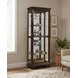 21308 Dark Brown Gallery Curio Cabinet