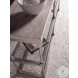 Signature Designs Sand Travertine And Antiqued Silver Leaf Topa Console Table