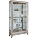 Platinum Side Entry Curio With Five Adjustable Shelves
