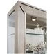 Platinum Side Entry Curio With Five Adjustable Shelves