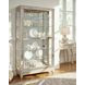 Platinum Side Entry Curio With Five Adjustable Shelves