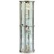 Platinum Glass Door Curio With Adjustable Shelves