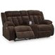 Free Wake Chocolate 75" Power Reclining Loveseat with USB Charging