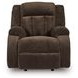 Free Wake Chocolate Rocker Power Recliner with USB Charging