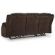 Free Wake Chocolate 85" Power Reclining Sofa with Drop Down Table and USB Charging