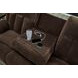 Free Wake Chocolate 75" Power Reclining Loveseat with USB Charging