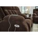 Free Wake Chocolate Power Reclining Living Room Set with Drop Down Table and USB Charging