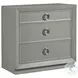 Signature Designs Gray Lacquered Linen Zeitgeist Drawer Hall Chest