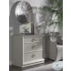 Signature Designs Gray Lacquered Linen Zeitgeist Drawer Hall Chest