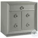 Signature Designs Gray Lacquered Linen Zeitgeist Door Hall Chest