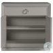 Signature Designs Gray Lacquered Linen Zeitgeist Door Hall Chest