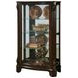 21429 Rich Deep Cherry Mantel Curio Cabinet
