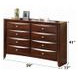 Ireland Espresso 8 Drawer Dresser