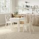 Eastern Tides Brushed White 3 Piece Dining Set