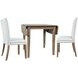 Eastern Tides Brown and Blue Stripe Upholstered 3 Piece Dining Set
