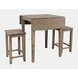 Eastern Tides Brushed Bisque 3 Piece Counter Height Dining Set