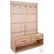 Cozy Luxe Natural Bench Hall Tree