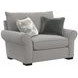 Alden Stone Upholstered Chair and A Half with Pillows
