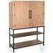 Maple Haze Natural Violet 4 Door Wine Bar Cabinet