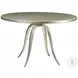 Signature Designs Champagne Silver Foil Capiz Round Dining Table