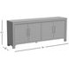 Gramercy Grey Wash 4 Door Accent Cabinet