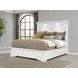 McKinney Vintage White King Panel Bed with LED Light