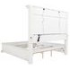 McKinney Vintage White King Panel Bed with LED Light