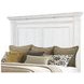 McKinney Vintage White King Panel Bed with LED Light