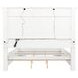 McKinney Vintage White California King Panel Bed with LED Light