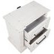 McKinney Vintage White 2 Drawer Nightstand with USB Charging