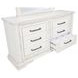 McKinney Vintage White 6 Drawer Dresser