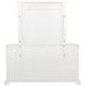 McKinney Vintage White 6 Drawer Dresser with Mirror