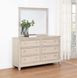 Pembroke Washed Oak 6 Drawer Dresser with Mirror