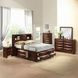 Ireland Espresso Queen Bookcase and Storage Bed