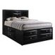 Ireland Black Full Storage Platform Bed