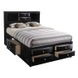 Ireland Black Full Storage Platform Bed
